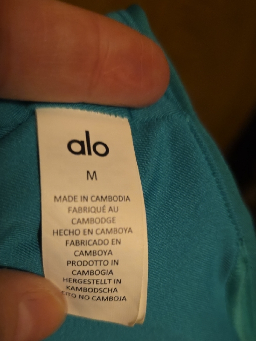 ALO Yoga Spruce Green Sports Bra and Leggings Set - Picture 6 of 9